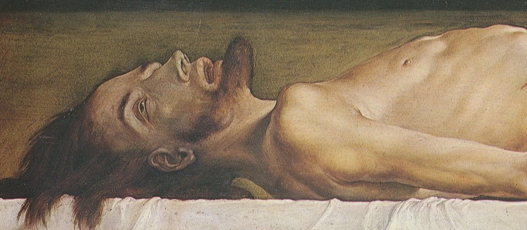 The Body of the Dead Christ in the Tomb, Hans Holbein (1520-22)